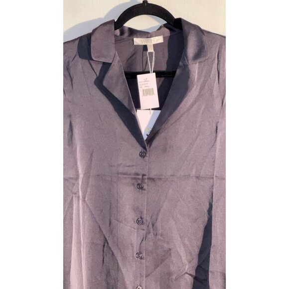 WAYF Womens Slate Button-Up Blouse Size S 100% Polyester - Picture 9 of 13
